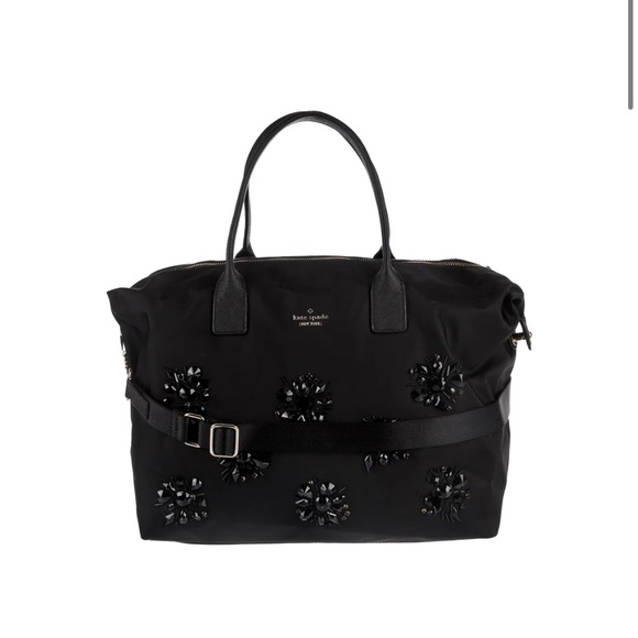 kate spade Handbags - KATE SPADE NEW YORK
Bead Embellished Nylon Tote Bag